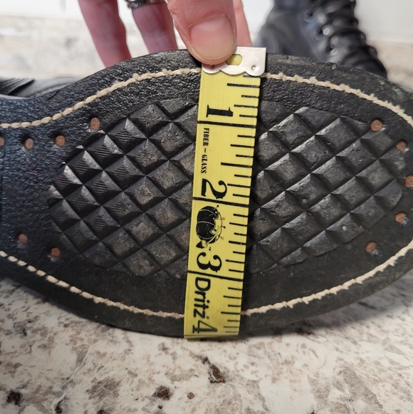 Vintage 1981 Black Leather Lace-Up Military Combat Boots, Mens Size 5W, Biltrite main image 7